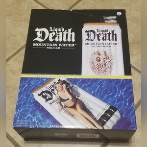 Liquid Death Mountain Water Novelty Pool Float